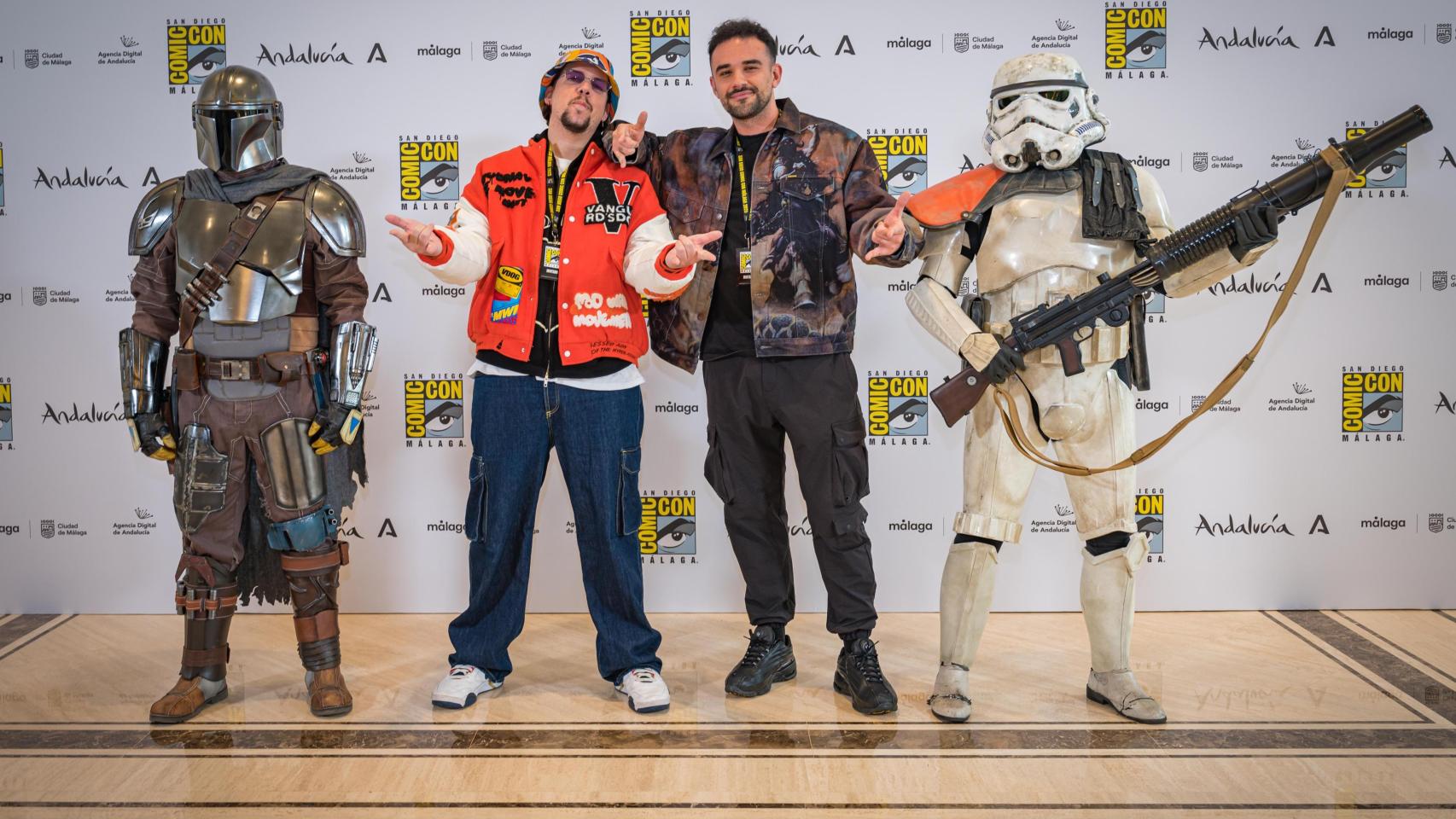 Spok Sponha e Illojuan arropan a Comic-Con en su presentación en Málaga.