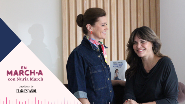 Fabiola Martínez y Nuria March, durante el pódcast.