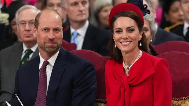 Kate Middleton y Guillermo, en Westminster.