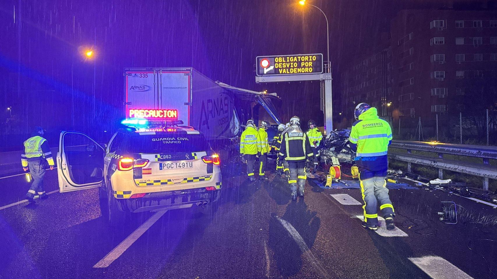 Mueren dos personas en dos accidentes de tráfico en el mismo punto de la A-4 a la altura de Valdemoro