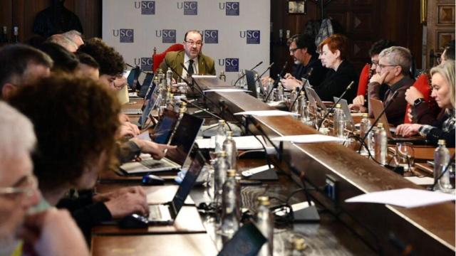 Reunión del Consello de Gobierno de la USC.