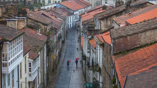 Casco histórico de Santiago de Compostela.