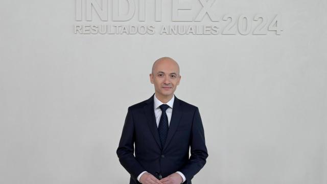 El consejero delegado de Inditex, Óscar García Maceiras, durante la presentación de resultados de Inditex del 2024, a 12 de marzo de 2025, en Santiago de Compostela, A Coruña, Galicia (España).