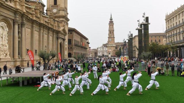 Zaragoza florece, en una imagen de archivo.