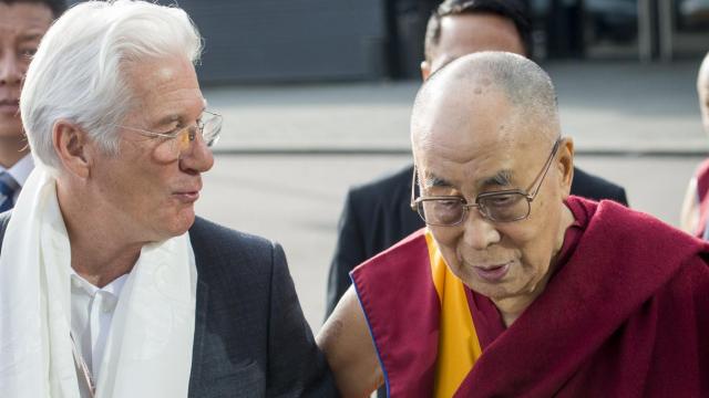 Richard Gere y el Dalai Lama en Rotterdam. Año 2018.