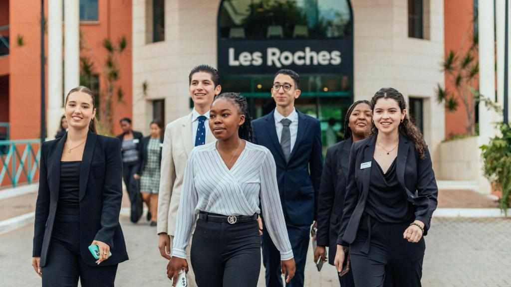 Estudiantes de Les Roches en Marbella.