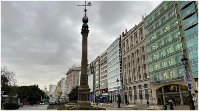 A Coruña en una jornada lluviosa.