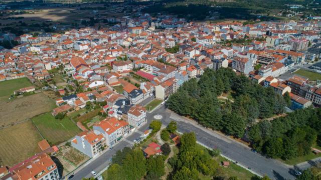 Vista aérea de Xinzo de Limia.