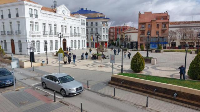 La plaza de España, en Tomelloso.