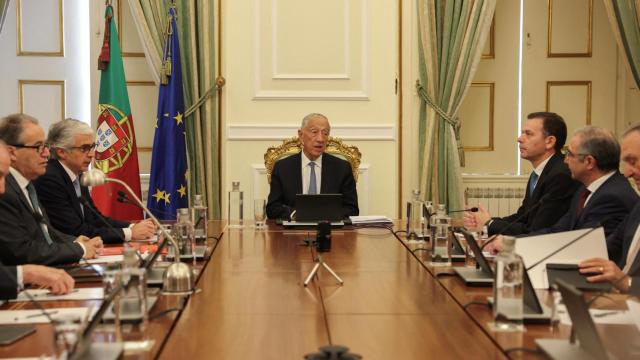 El presidente portugués, Marcelo Rebelo de Sousa, este jueves en el Consejo de Estado.