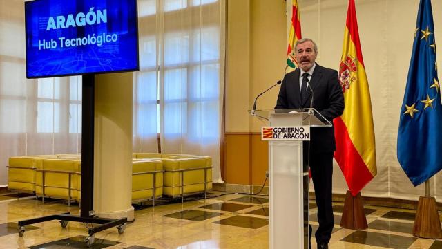 El presidente Jorge Azcón, en rueda de prensa