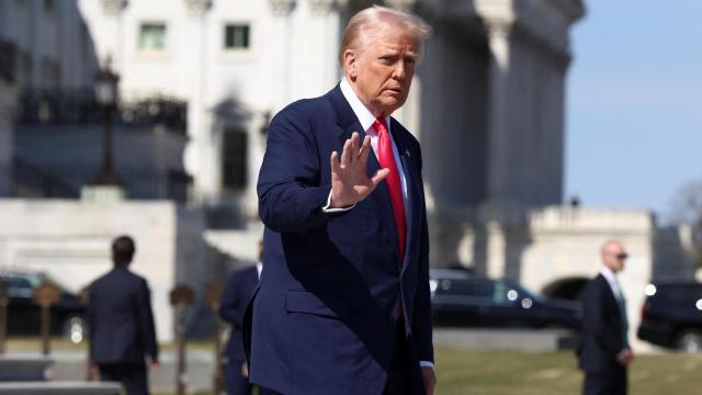 Donald Trump este jueves en el Capitolio.