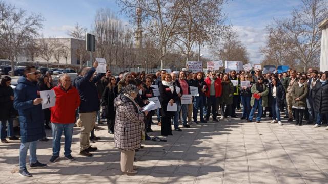 Concentración en Toledo. Foto: CCOO.