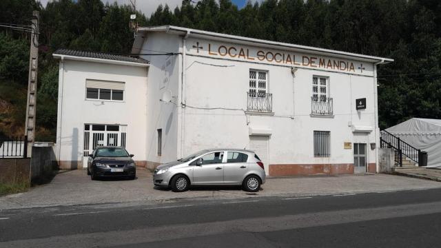 Local de la Asociación de Vecinos de Mandiá, en Ferrol.