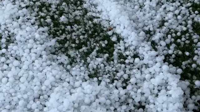 Así ha granizado en la provincia de Sevilla.