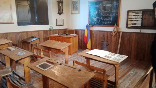 Una de las clases de la escuela primaria durante la época de la República en España en el siglo XX