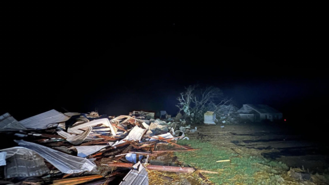 Rolla, Missouri, tras el paso de un tornado.