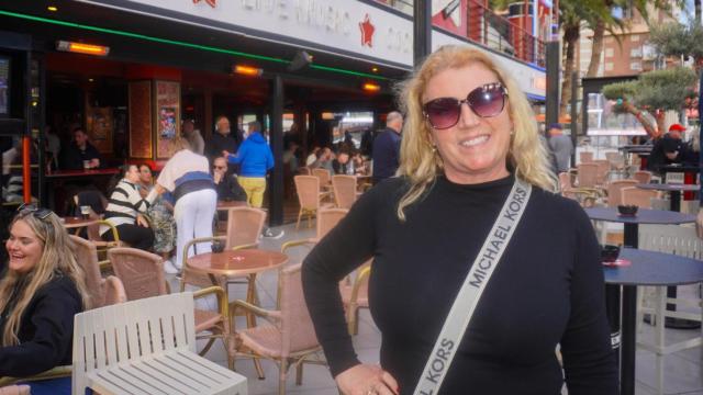 Michelle Baker en Benidorm durante el Festival de Cheltenham el pasado marzo.