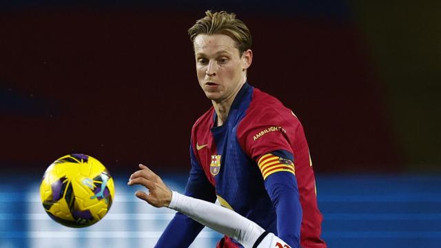 Frenkie de Jong, en un partido con el FC Barcelona