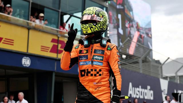 Lando Norris tras lograr la pole en el GP de Australia 2025