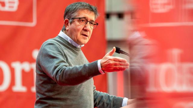 El portavoz socialista en el Congreso de los Diputados, Patxi López, este sábado en el Congreso del PSOE de Cantabria.