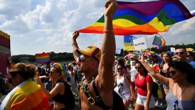 Manifestación del Orgullo de Budapest de 2022.