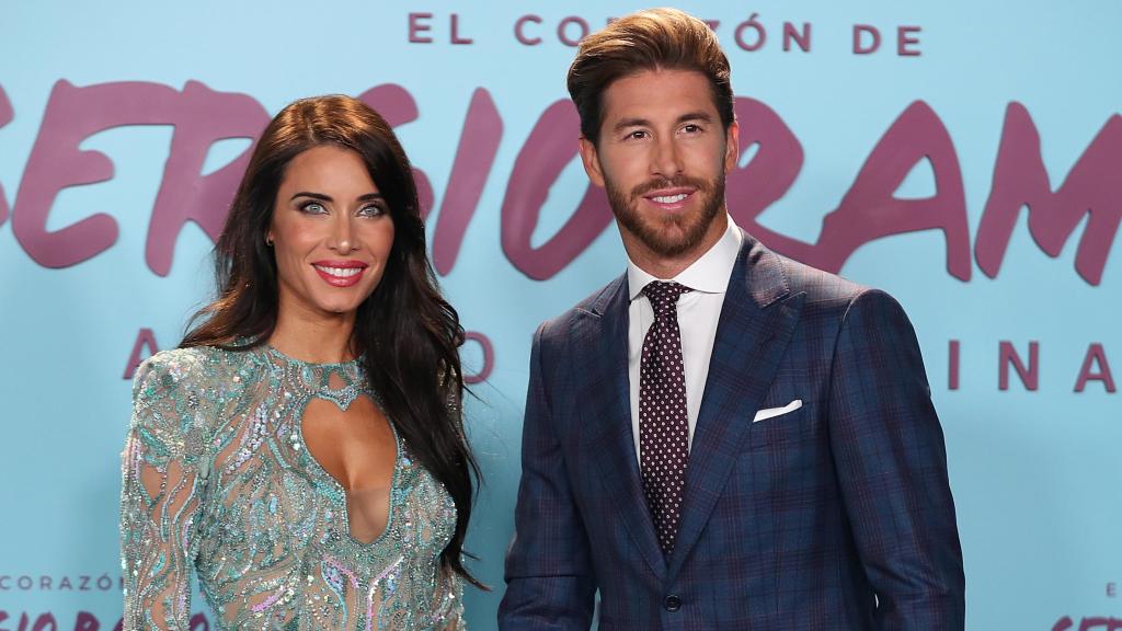 Pilar Rubio y Sergio Ramos, en un evento público en Madrid, en septiembre de 2019.