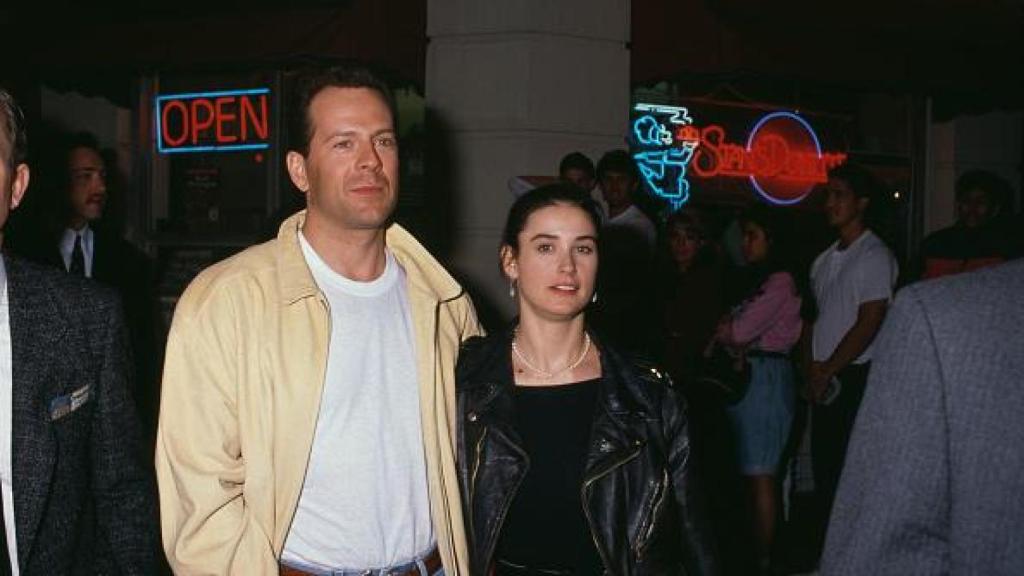 Bruce Willis y Demi Moore en 1989.