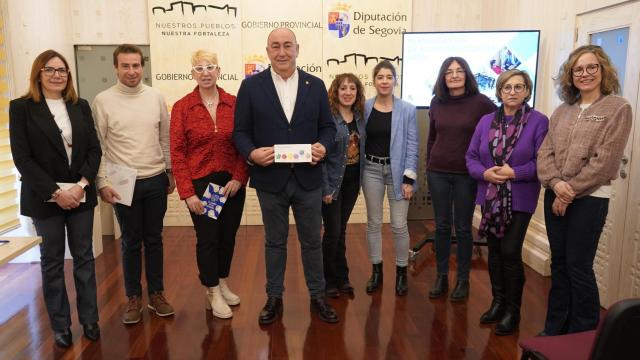 El presidente de la Diputación de Segovia, Miguel Ángel de Vicente, presentando el plan de innovación de Servicios Sociales