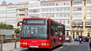 Bus urbano de A Coruña.