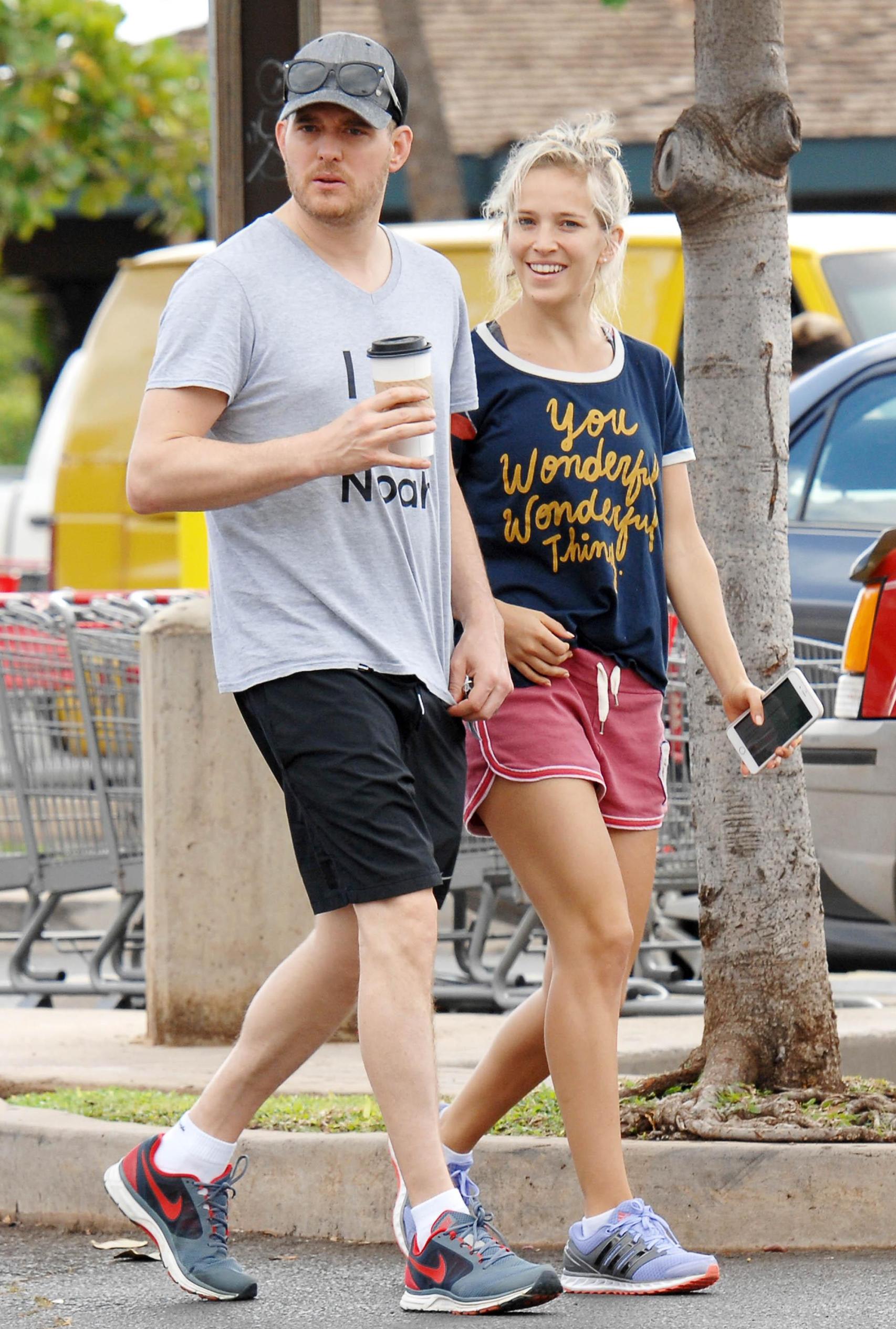 Luisana Lopilaato y Michael Bublé.