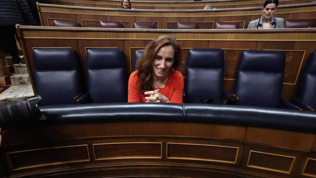 Mónica García, ministra de Sanidad, en el Congreso.