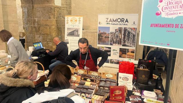 El stand de productos de Zamora en Coimbra