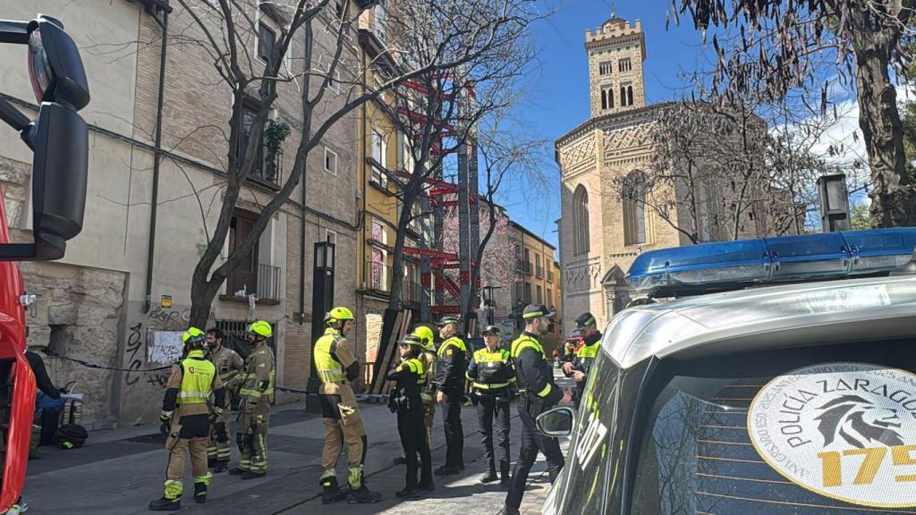 Los edificios desalojados en el centro de Zaragoza
