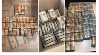 Montones de fajos de billetes con los que cobraba la trama de Sánchez Gil.