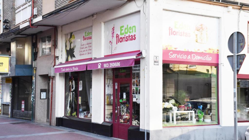 Edén Floristas en la Avenida de Palencia de Valladolid, dentro del barrio de La Rondilla
