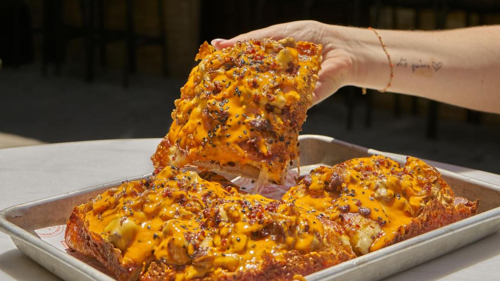 La pizza 'Detroit'.