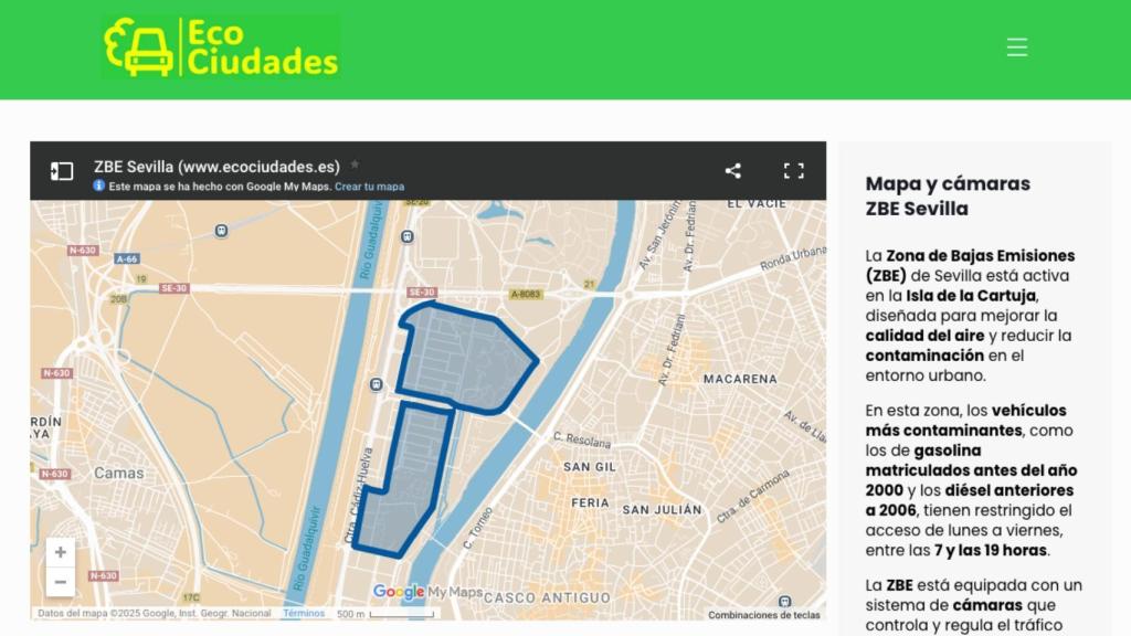 Zbe Map of Seville