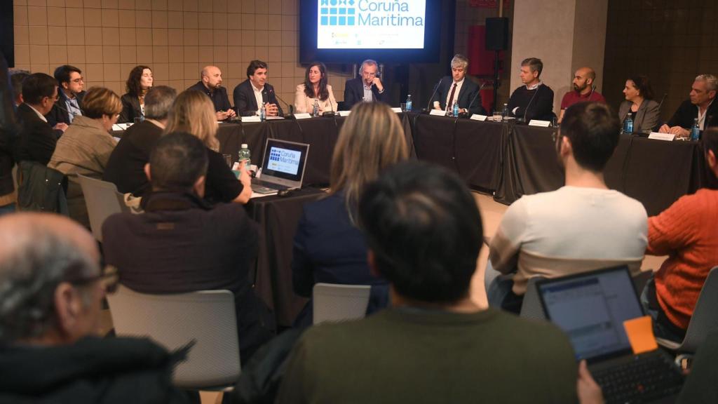 Uno de los talleres de la semana pasada sobre el futuro del puerto de A Coruña.