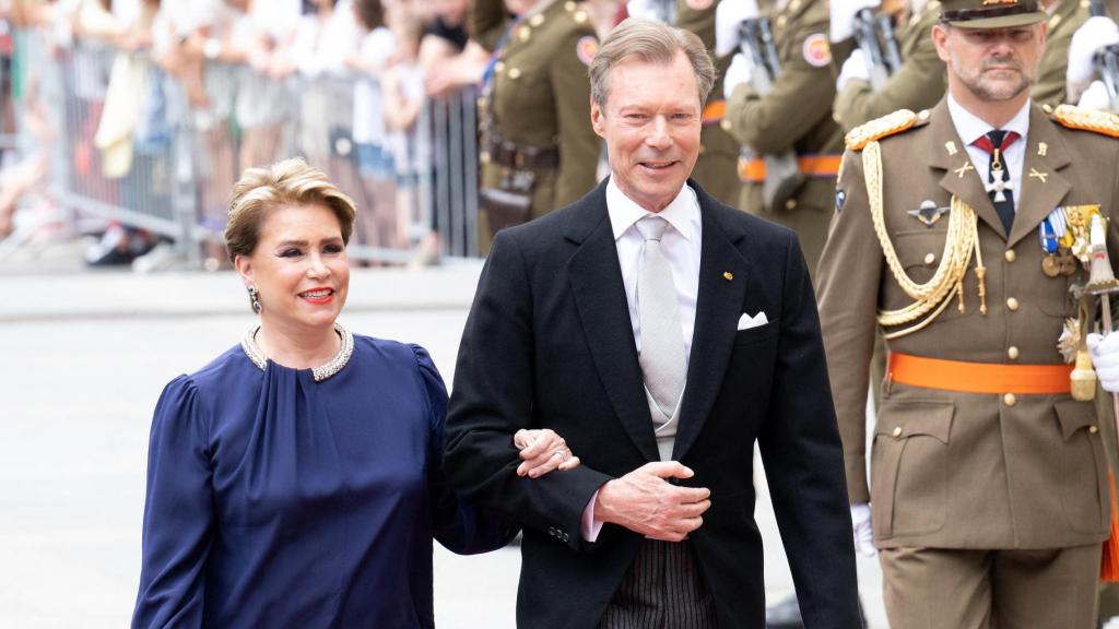 Henri y María Teresa de Luxemburgo en un acto público.
