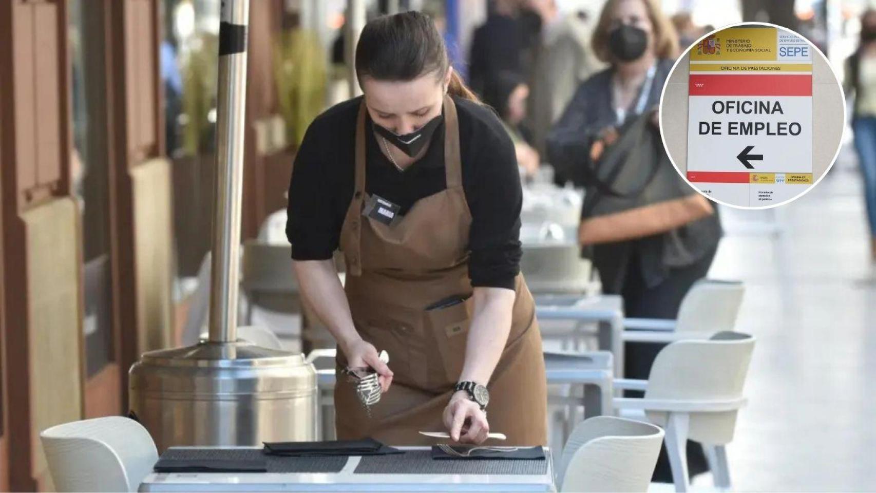 Una empleada con un contrato estacional.