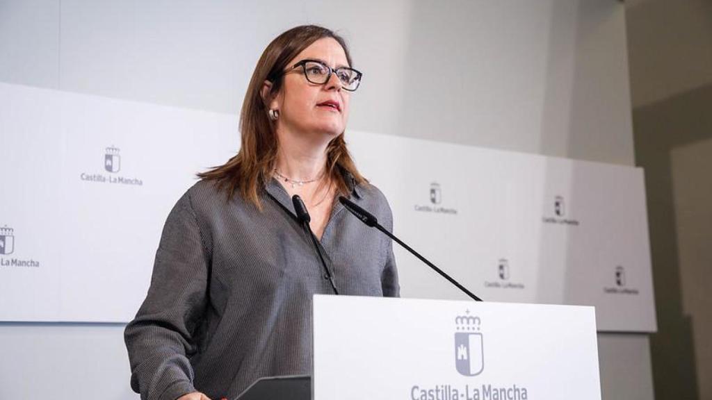 Esther Padilla este miércoles en rueda de prensa.