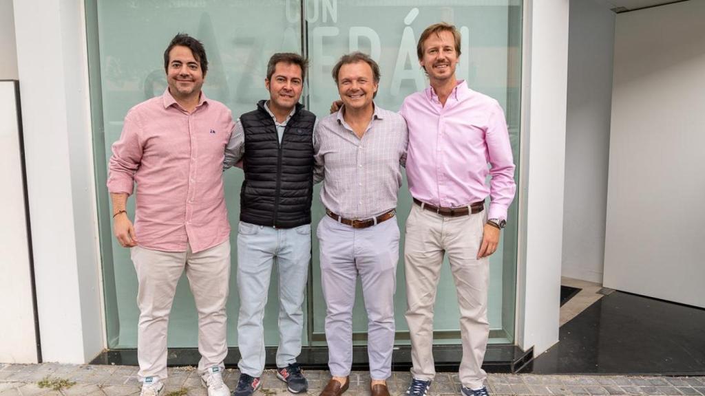 Rafa Almela, Carlos Torres, Jaime Zonno y Jaime Martín Vivas, de Azafrán Arroces.