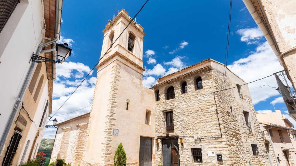 El centro de La Vall d' Alcalà