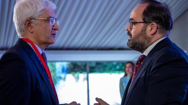 El presidente del Partido Popular de Castilla-La Mancha, Paco Núñez, durante la entrega del XIV Premio Empresa Familiar de CLM.