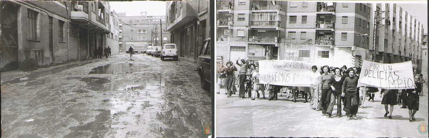 Imágenes de Las Delicias en los años 70