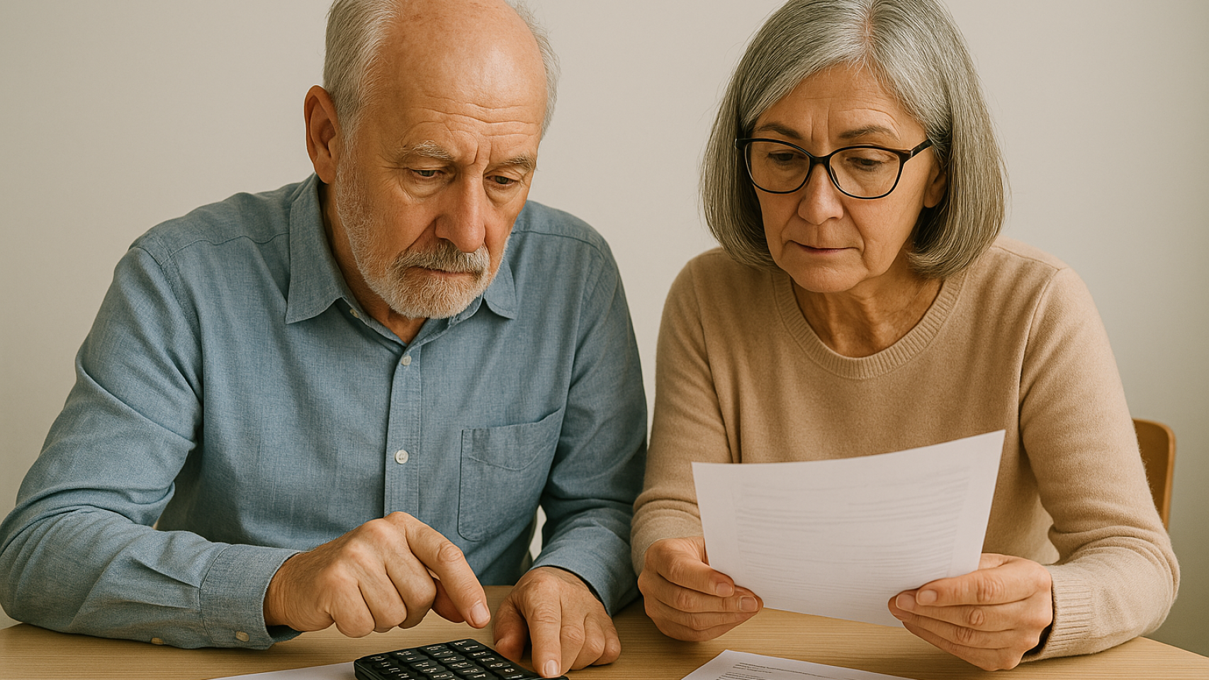 Dos jubilados sonriendo.