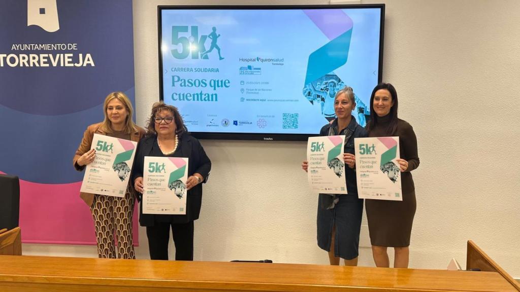 La presentación de la carrera solidaria.