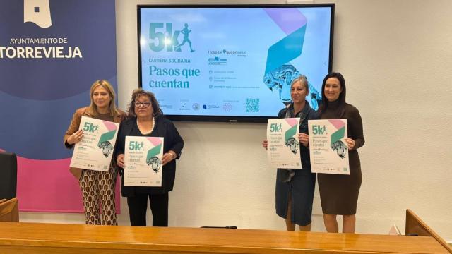 La presentación de la carrera solidaria.