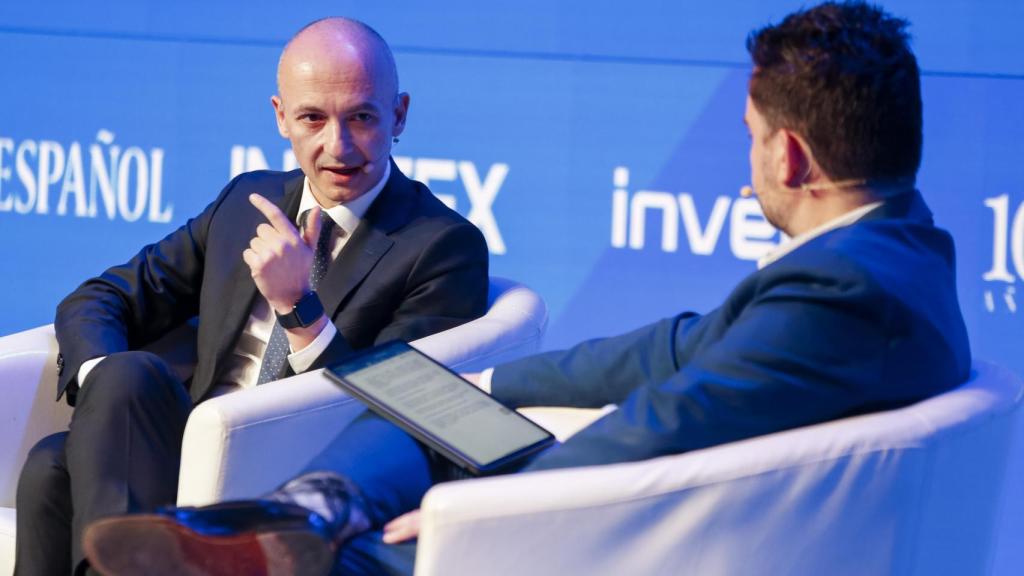 Óscar García Maceiras, CEO de Inditex, durante su intervención en el V Foro Económico Español Wake Up, Spain!, organizado por EL ESPAÑOL, Invertia y Disruptores.